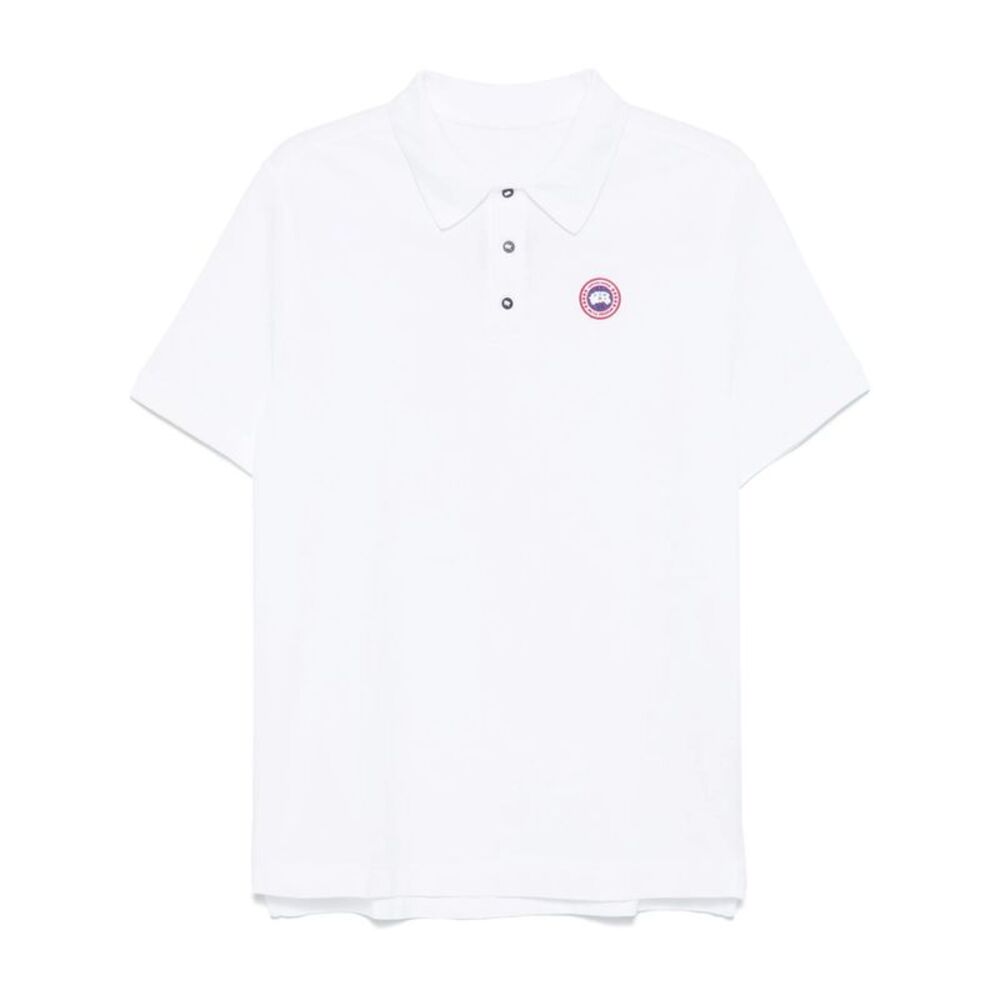 Canada Goose White Polo Shirts Men